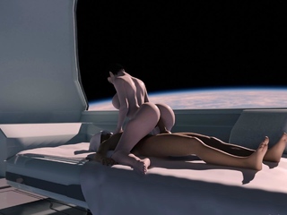 Hot japanese babe gets fucked hard on orbital space station