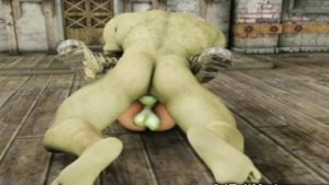 3D Girls Wrecked by Humanoid Monsters!