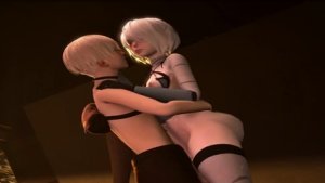 Animated 2B Getting Rough Fucked in Her Cunt