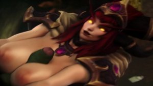 Heroes from Game World of Warcraft Brutal Fucked