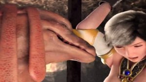 Hot fuck scene with 3d hentai beauty