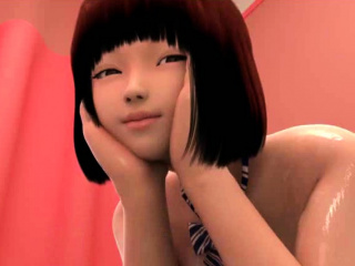 Animated babes sharing cock in threesome sex