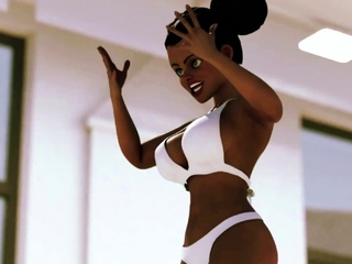 Ebony Hotties Locker Room Fucking – 3D Hentai (ENG Voices)