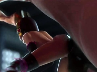 Hot 3D redhead licking a pussy while getting fucked