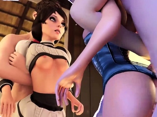 This BioShock Naughty 3D Elizabeth Loves a Huge Thick Cock